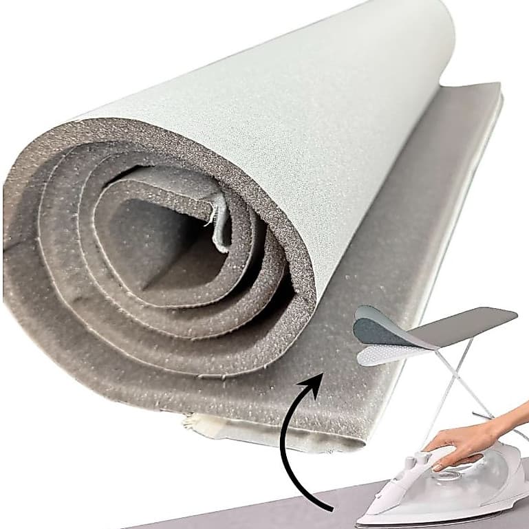 Manta t茅rmica forro para luva, t谩bua de passar 0,50x1,40cm 10mm