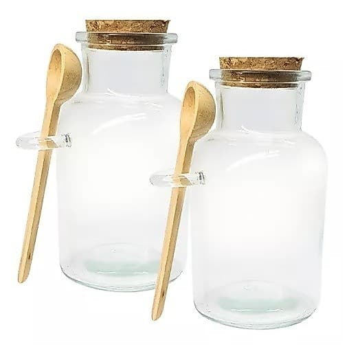 Kit 2 Porta Condimentos Com Colher e Tampa capacidade 100ml