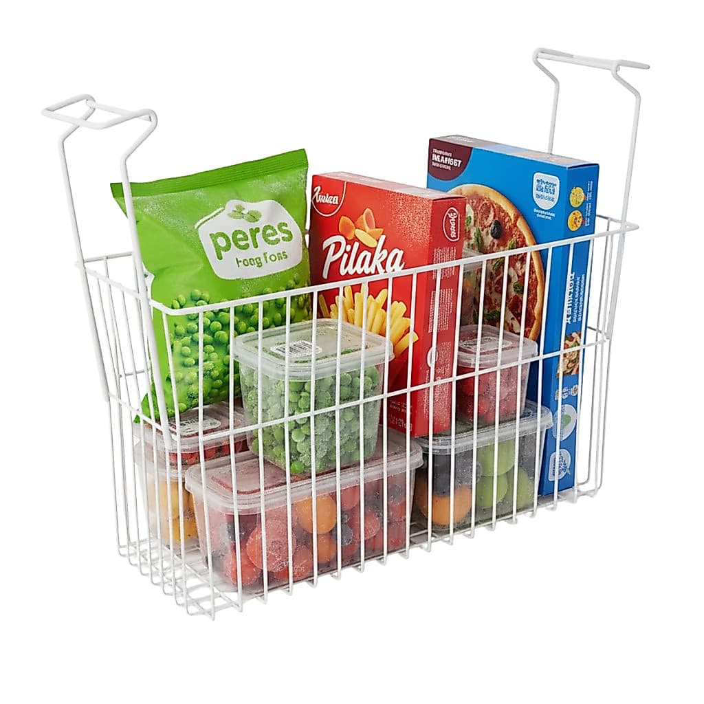Cesto Para Freezer Multifuncional Aramado Organizador Geladeira Picolés Frutas Polpas