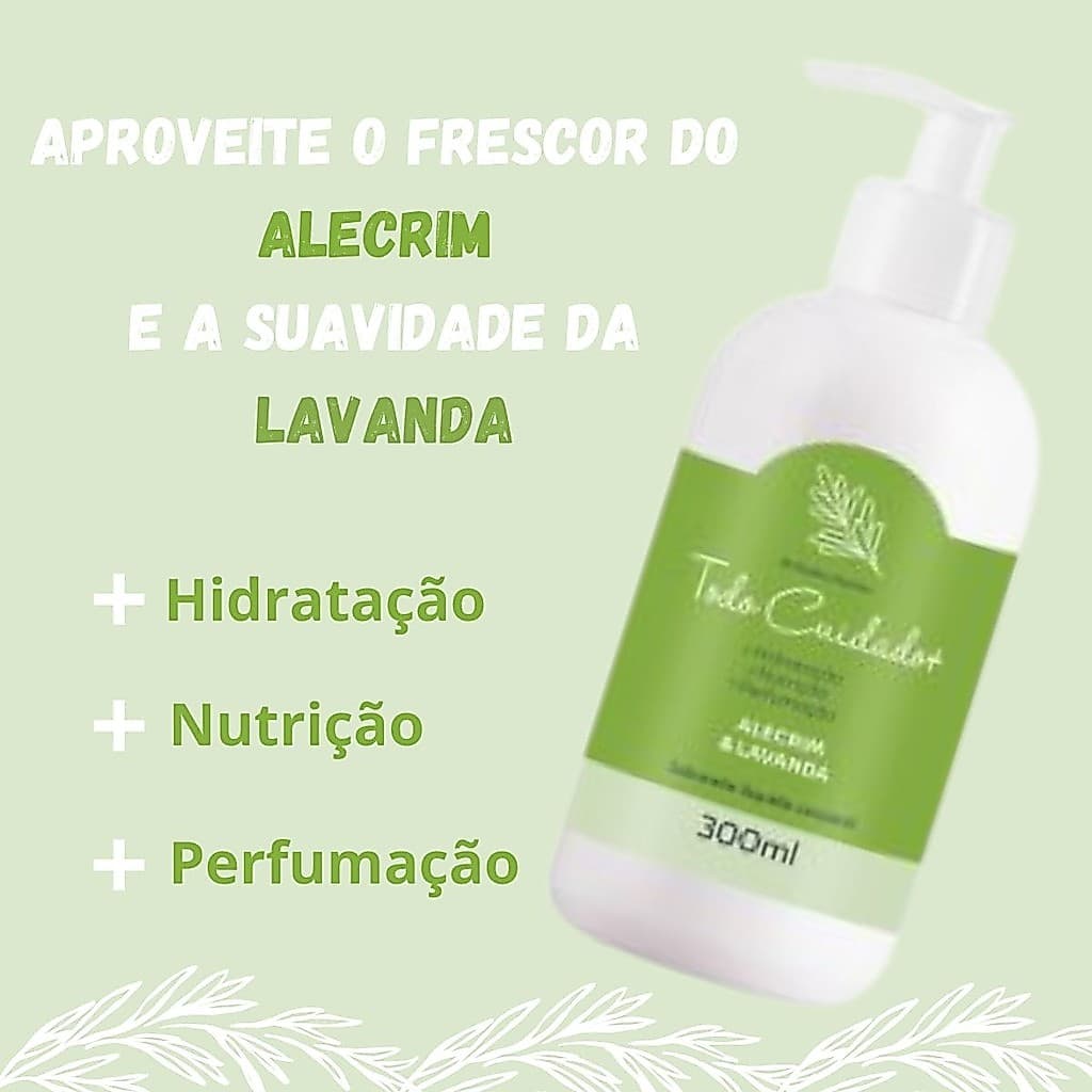 Sabonete Líquido Corporal Alecrim Lavanda 300ml Abelha Rainha