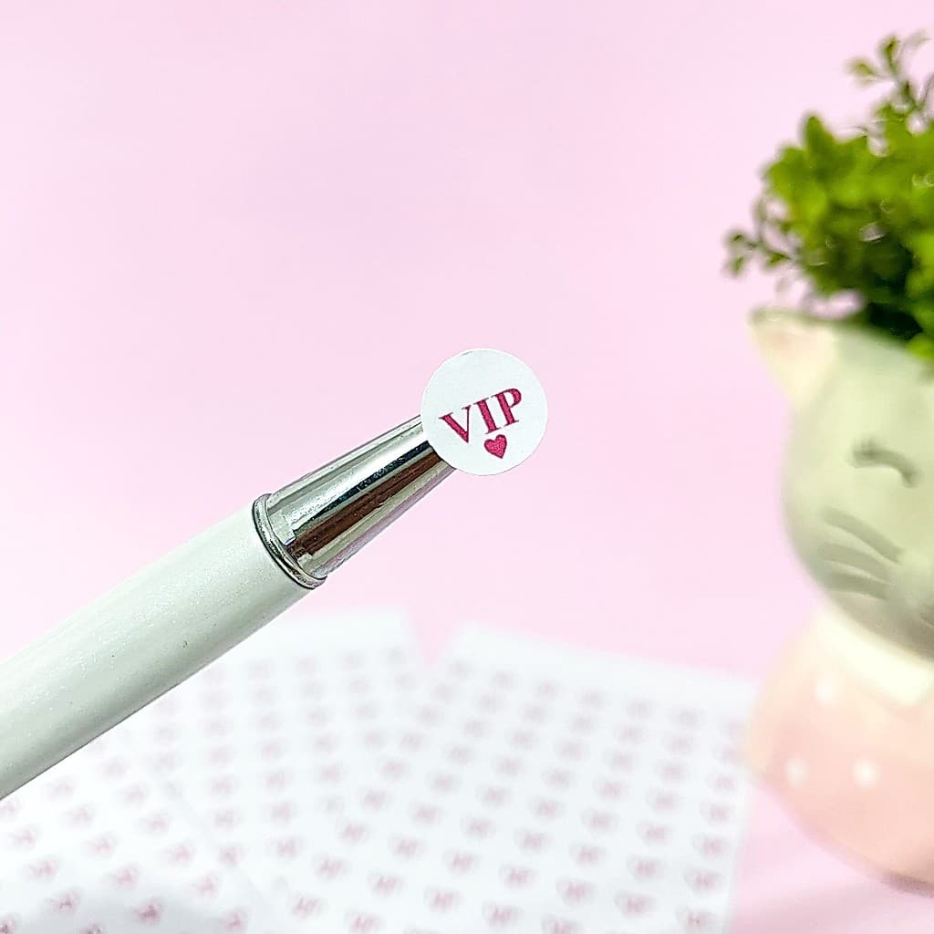 100 Mini selos para cartão vip - adesivo para cartão fidelidade