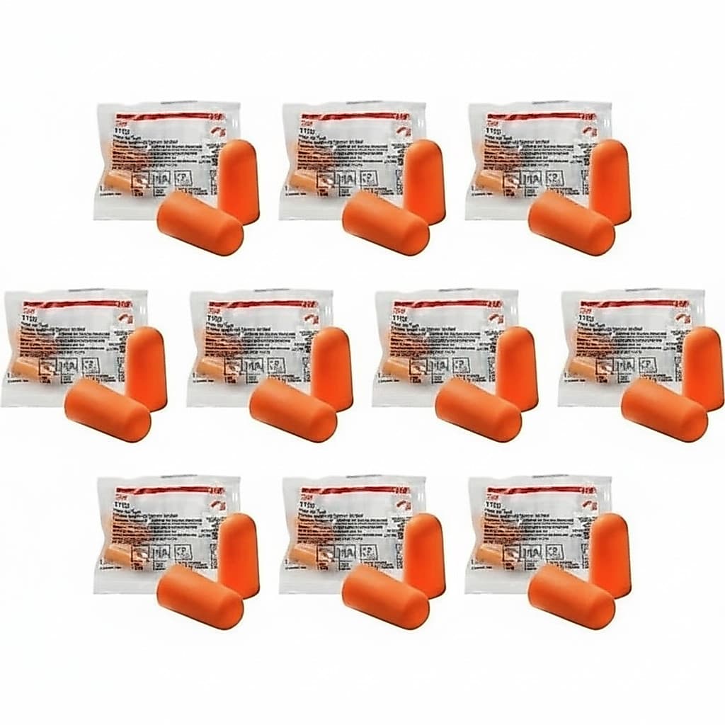 Kit 10 Protetor Auricular Tampão De Ouvido 3M 1100 Espuma Moldável