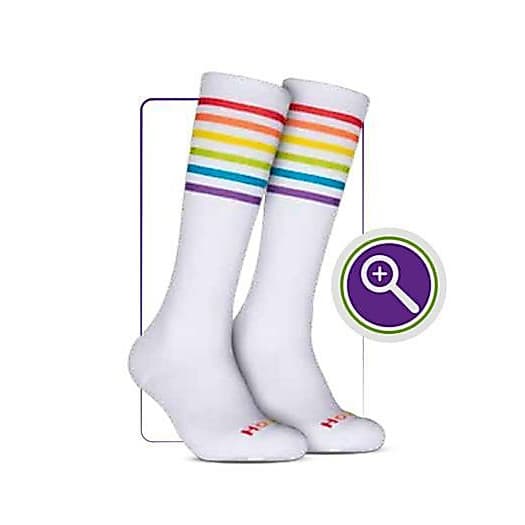 kit 02 Meia Cano Alto  Meia Pride Colorida Meias Lgbt