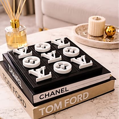 ✨ Jogo da Velha Decorativo LV – Estilo Luxo em Impressão 3D ✨