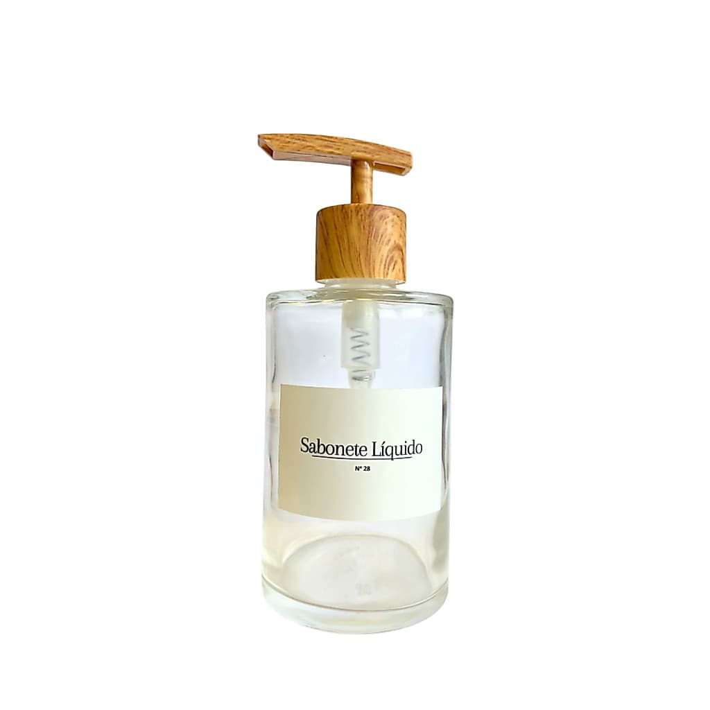 FRASCO Saboneteira Valvula Sabonete Liquido Vidro CELINE 250ml Valula Pump Banheiro minimalista oganizadores