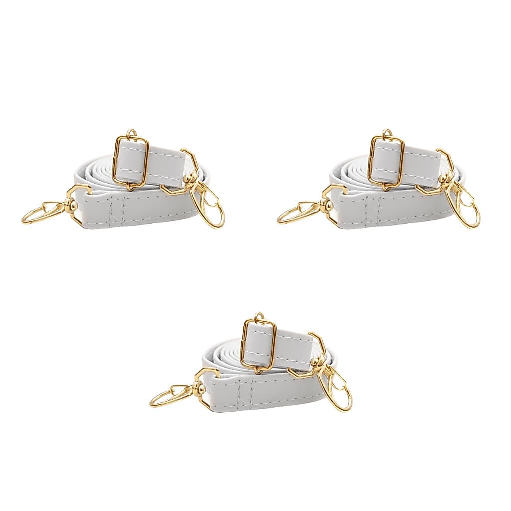 Kit Alça para Bolsa Feminina Transversal 3 peças Diversas Cores Sintético Dublado