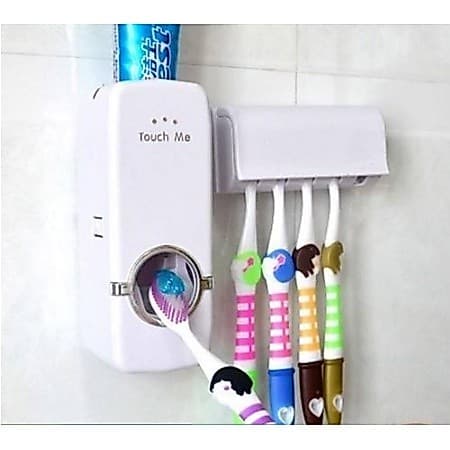 Dispenser de Creme Dental Pasta de Dente Suporte Escova Dente ENVIO COR ALEATORIO