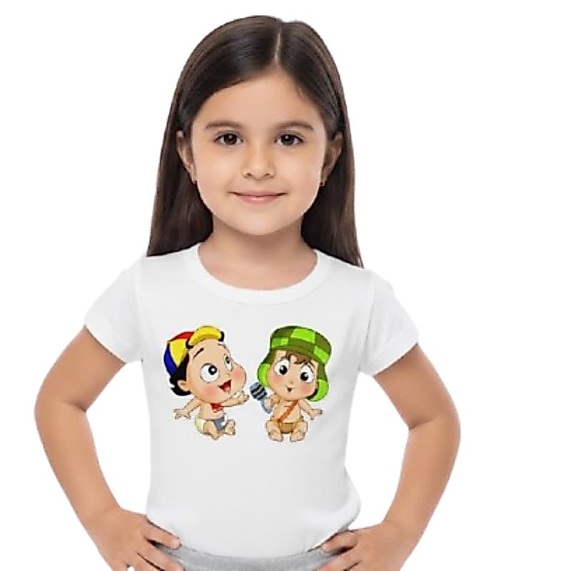 Camiseta camisa blusa Infantil turma do chaves Quico e Chaves