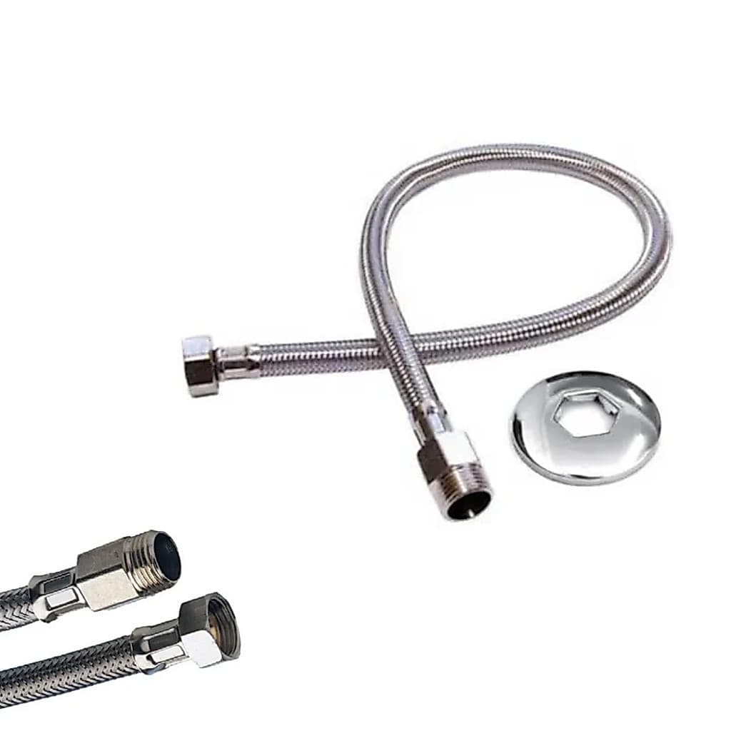 ENGATE FLEXIVEL EM MALHA DE AÇO 60CM METALICO MMETAIS