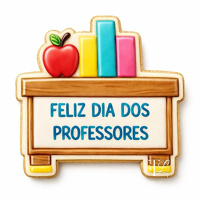 Dia dos Professores Cortador e Marcador de Biscoito 8cm para Artigo de Confeitaria