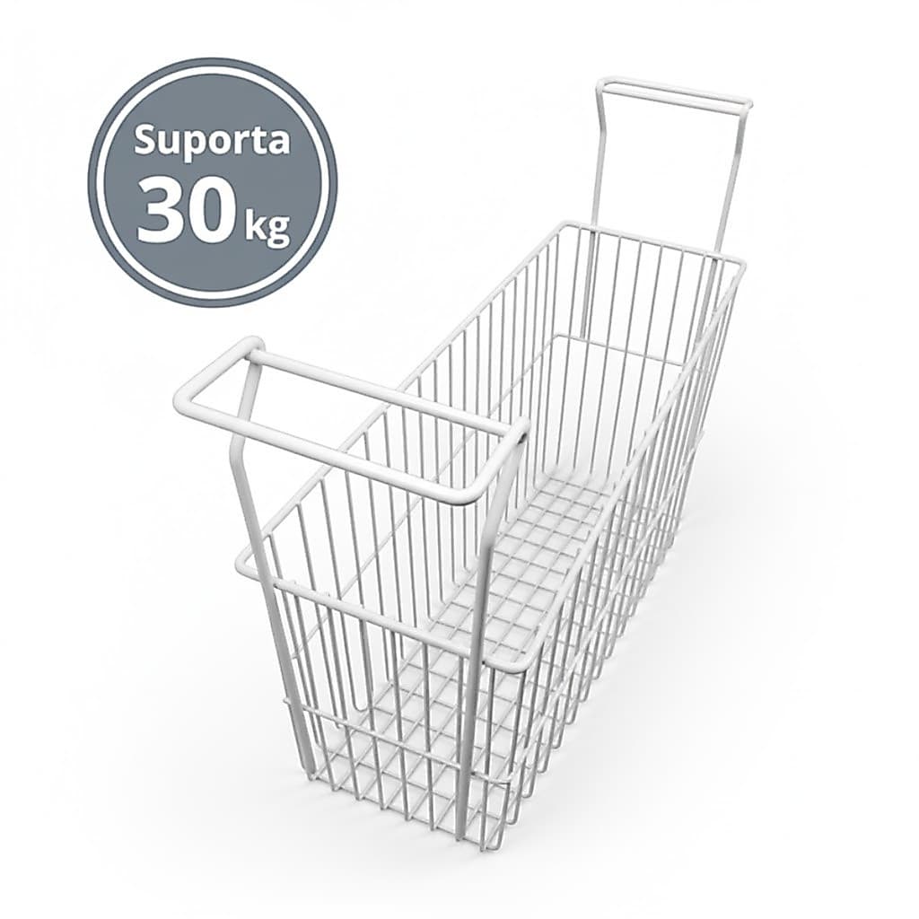 Cesto Para Freezer Multifuncional - Organizador Aramado para Picolés, Frutas e Polpas