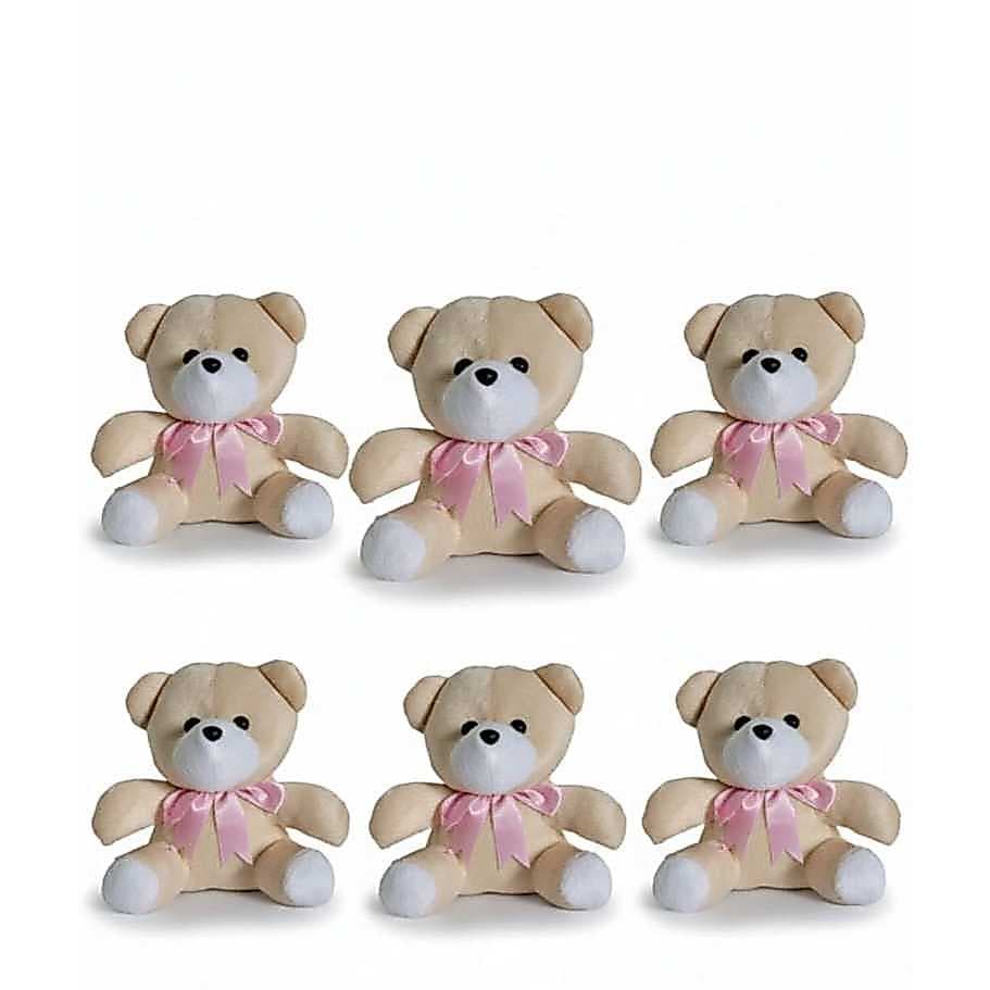 Kit 12 ou 6 Ursinho de Pelucia para Cesta, Decoraçao, Presente com aproximadamente 20 cm cada modelinho