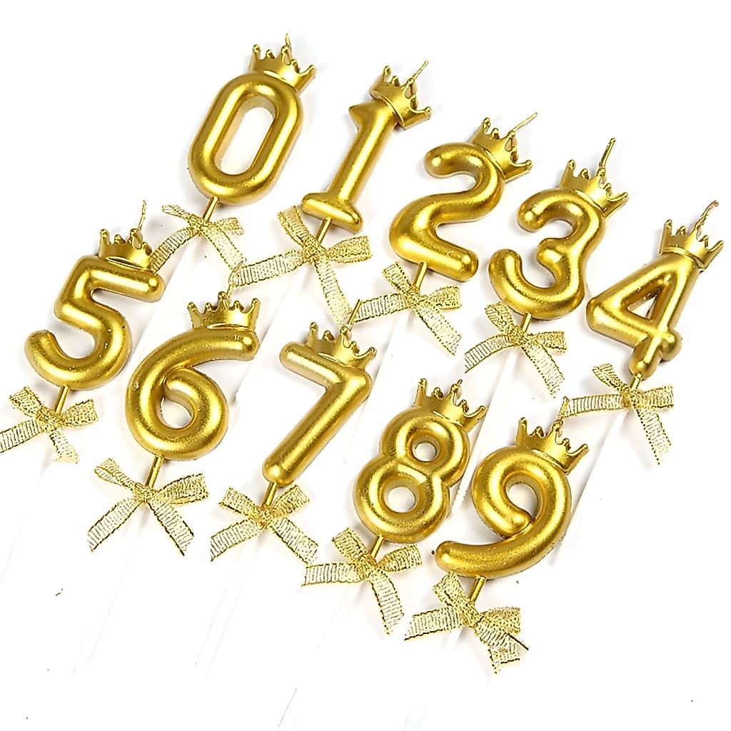 Bolo De Feliz Aniversário Crown Bow Digital Candle