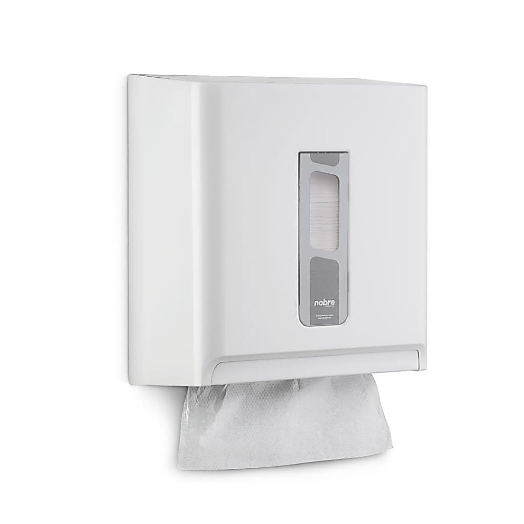 DISPENSER PARA PAPEL TOALHA 1/3D BRANCO/PRETO  STREET - NOBRE