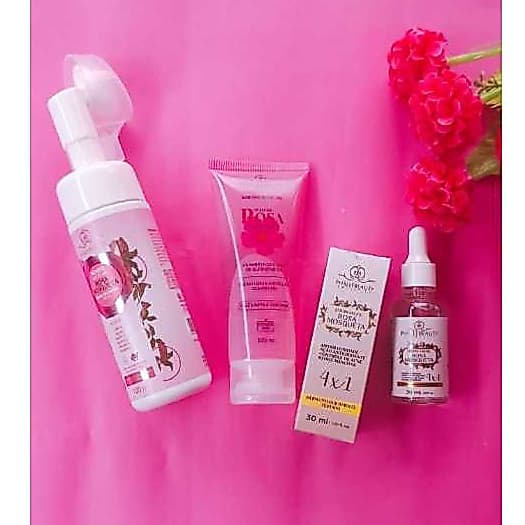 Kit Skin Care Rosa Mosqueta Phallebeauty Mousse + Sabonete + Sérum