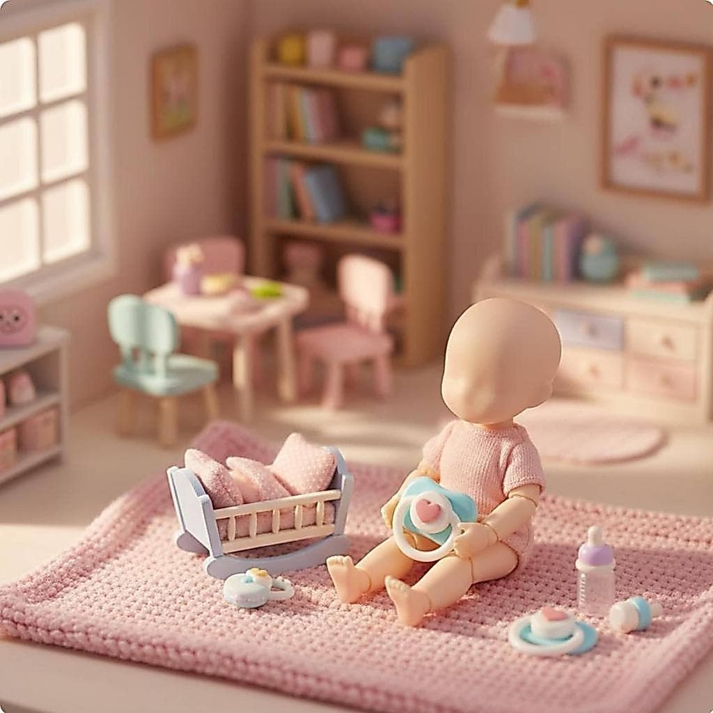 [baosityw8] Chupeta De Boneca OB11 Com Design Fofo Detalhe De Coração Item De Conforto Em Miniatura