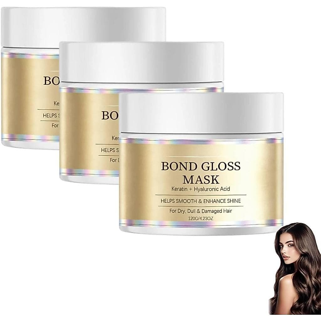 BondGlossMaskMaybeParis é uma máscara capilar desenvolvida para cabelos secos e danificados, oferecendo nutrição profund