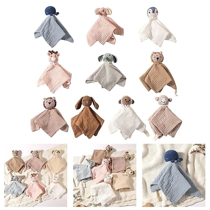 Estone Multifuncional Cobertor Do Bebê Calmante Brinquedo Portátil Pacificar Boneca Para Carrinhos Berço Be