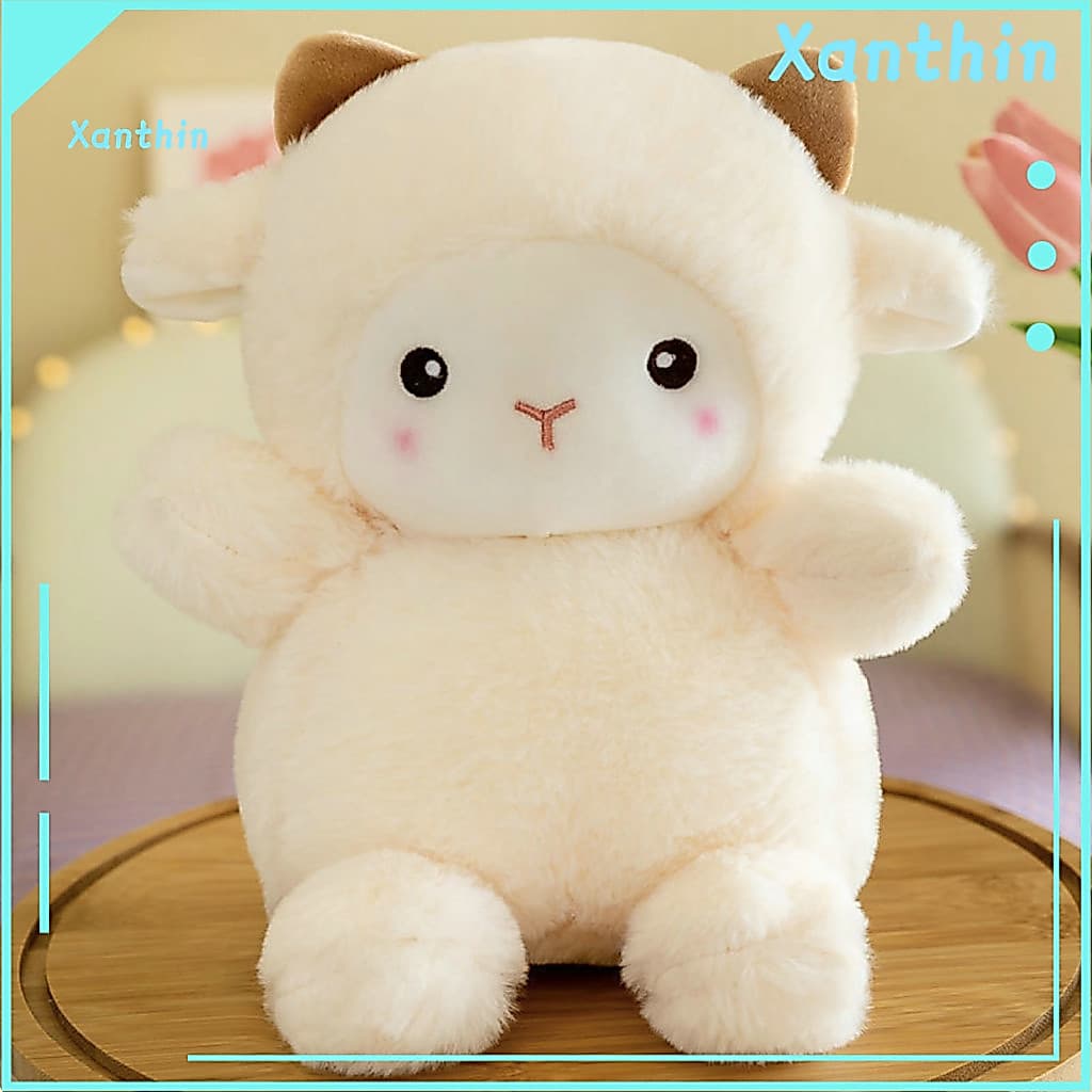 Cute Lamb Doll Sheep Plush Soft Stuffed Toy Fully Filled with Pp Cotton Perfect Birthday Gift for Kids Kids’ Sleeping