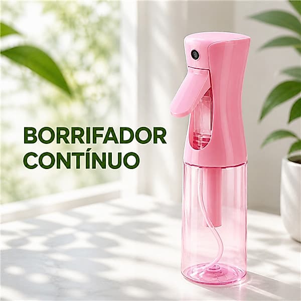 Borrifador De Cabelo Pulverizador Contínuo Spray Névoa Fina Profissional Salão Barbearia E Plantas 200ml