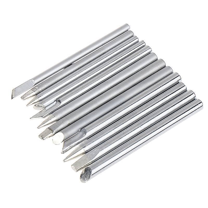 qo 4 Pçs/Set Ponta De Ferro De Solda 30w 40 60w Para Ferros Por Calor Externo Cabeça De Cobre Pontas De Soldagem Substit