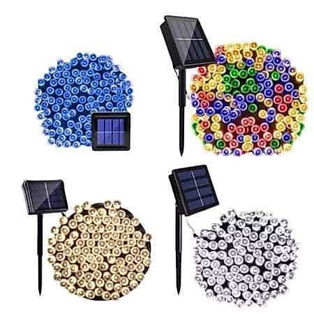 Leds Solares 12M/22M EXTERNOS 100 LEDs, classificação IP65 USE Natal Externo Fixo Pátio Externo Original