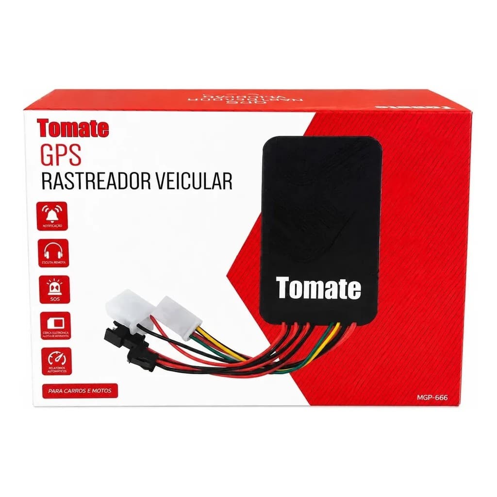 Gps Rastreador Veicular Tomate Para Carro E Moto Mgp-666