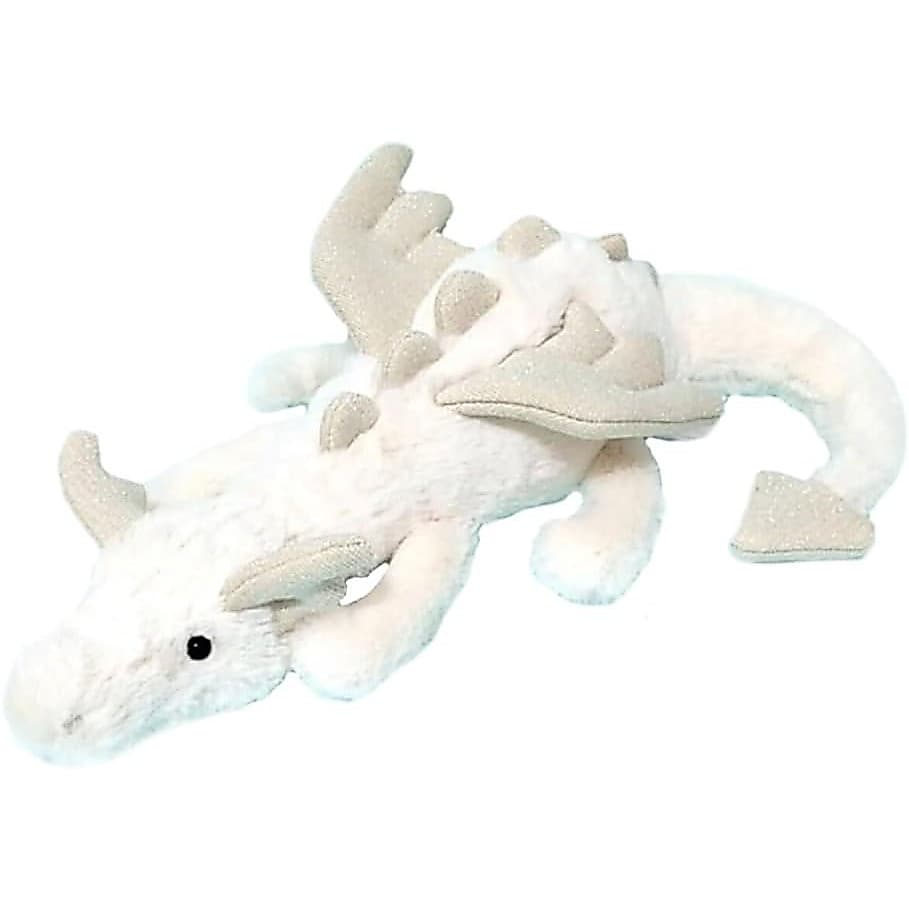 Brinquedo de pelúcia de dragão branco de 12 polegadas, travesseiro de pelúcia macio e fofo, adequado para crianças, namo