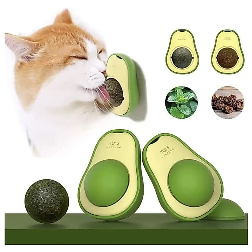 Abacate De Brinquedo Para Gatos Com Catnip Erva Gato Natural