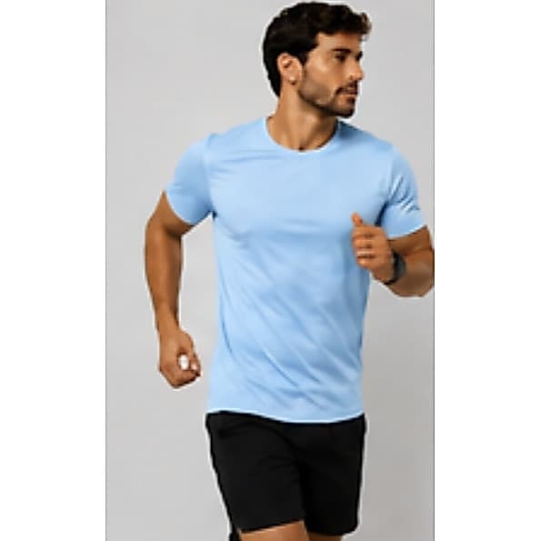 Kit 3 Camisetas Esportivas Dry Fit Azul Bebê | Conforto e Performance