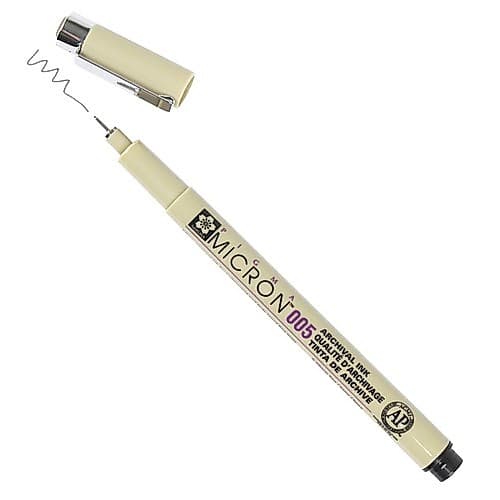 Caneta Técnica Sakura Pigma Micron 005 XSDK005 Cor Preto