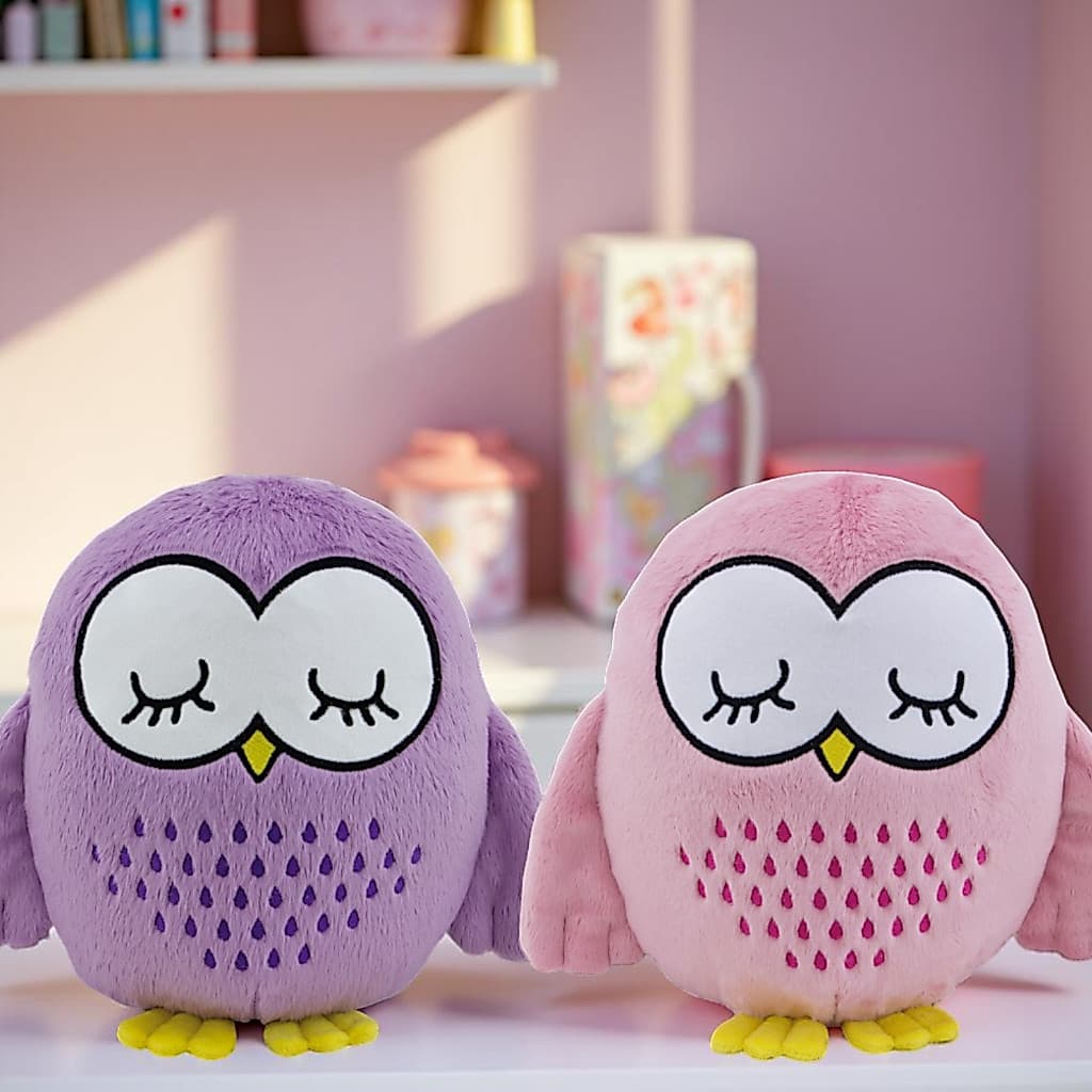 Corujinha De Pelúcia Fofinha 25cm Anti-alérgico