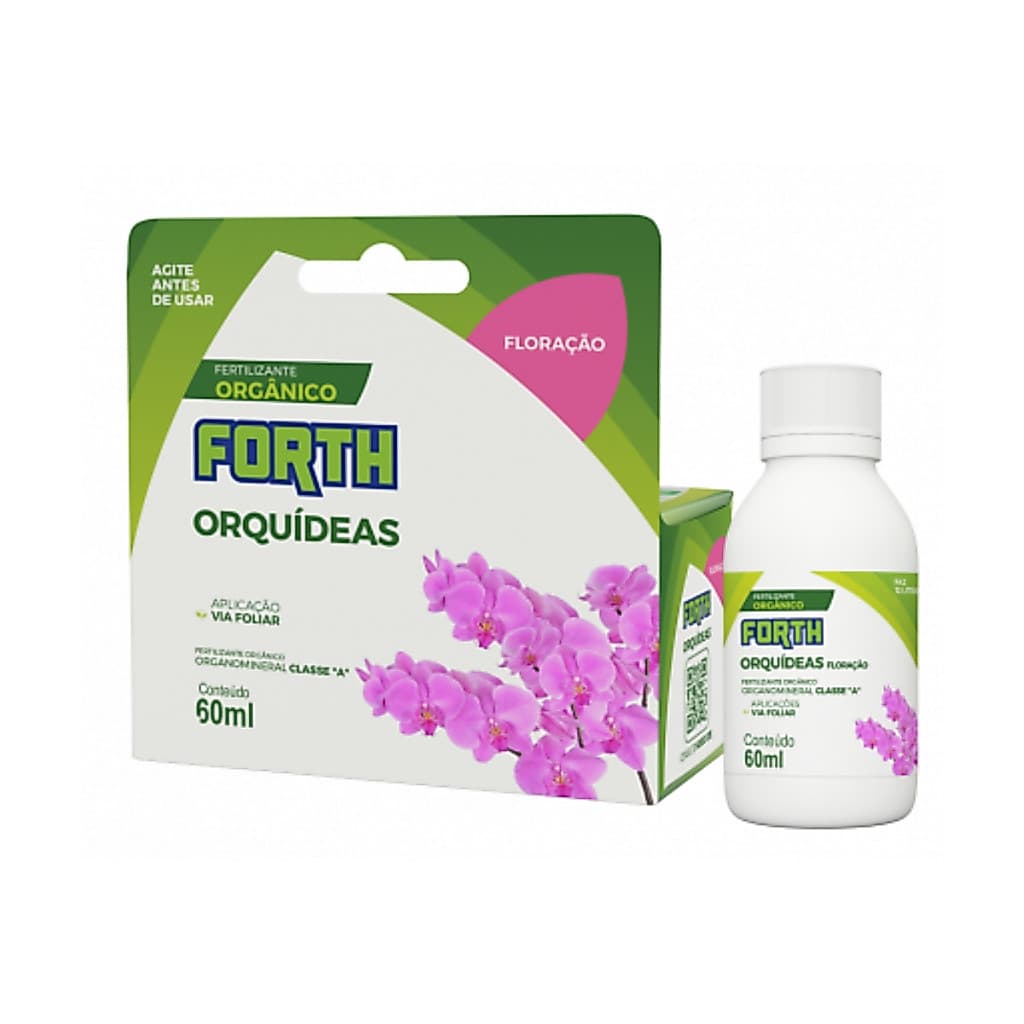 Adubo Fertilizante Orgânico Forth Orquídeas Floração 60ml Concentrado NPK