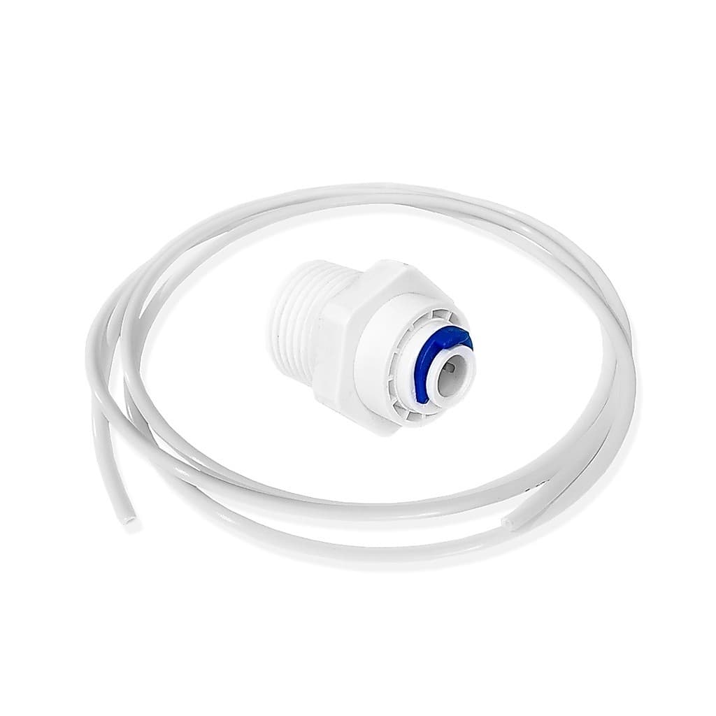 Conector Rosca 1/2 Engate Rápido 1/4 6mm + 1 metro Mangueira