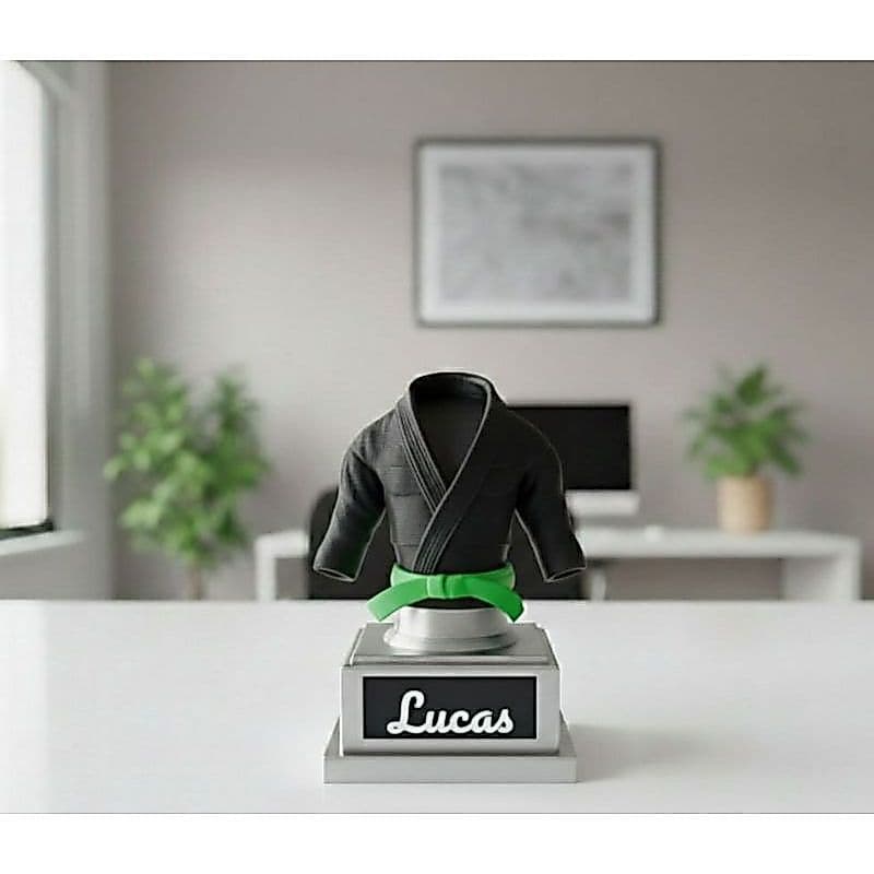 🥋 Mini Kimono Personalizado - Troféu de Faixas (Jiu-Jitsu)
