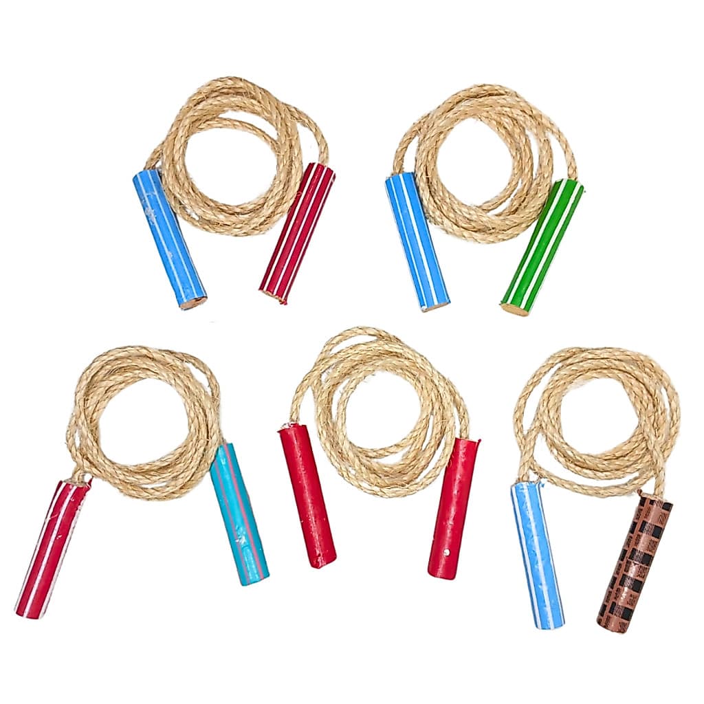 5 Unid Pula Corda Sisal Brinquedo Infantil Lembrancinha Infantil