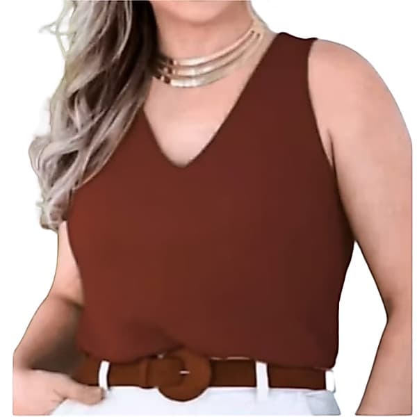 Blusa regata feminina alça larga grossa duna elegante