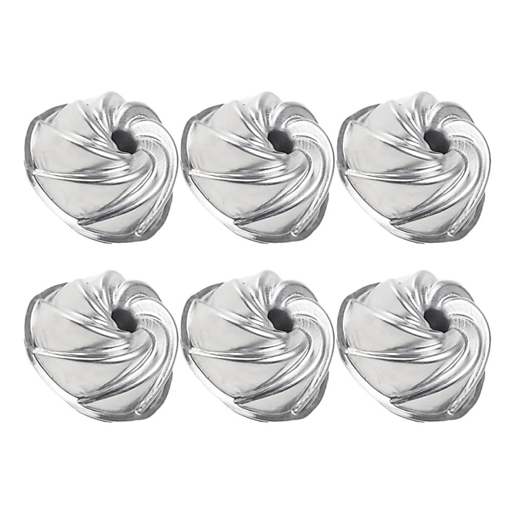 Kit 6x Forma Assadeira Mini Bolo Vulcão Torta Pudim (9x4cm)