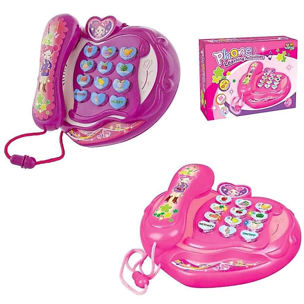 Telefone Infantil Luz e Som Telefone infantil Educativo Musical Criança