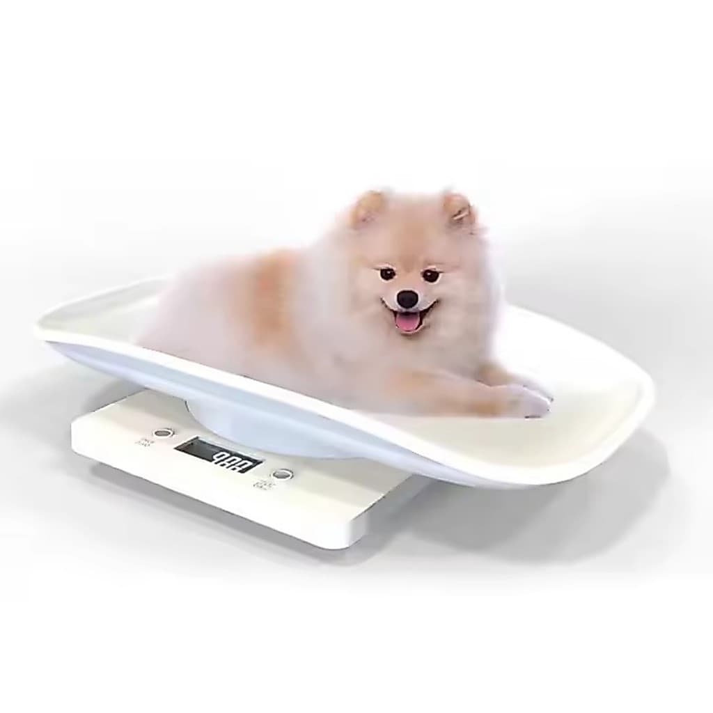 Balança Digital De Alta Precisão Eletrônica LCD Para Cães e Gatos 29x21x5cm Até 10kg P.QIU