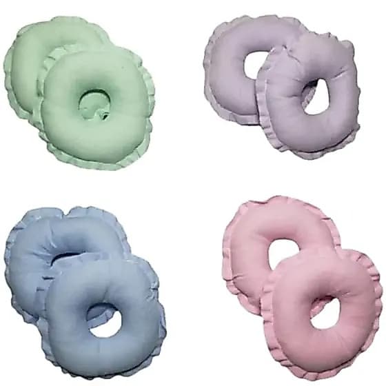Kit Rosquinha De Amamentação Maternidade Macio Protetor De Seio Pós Parto Gestante