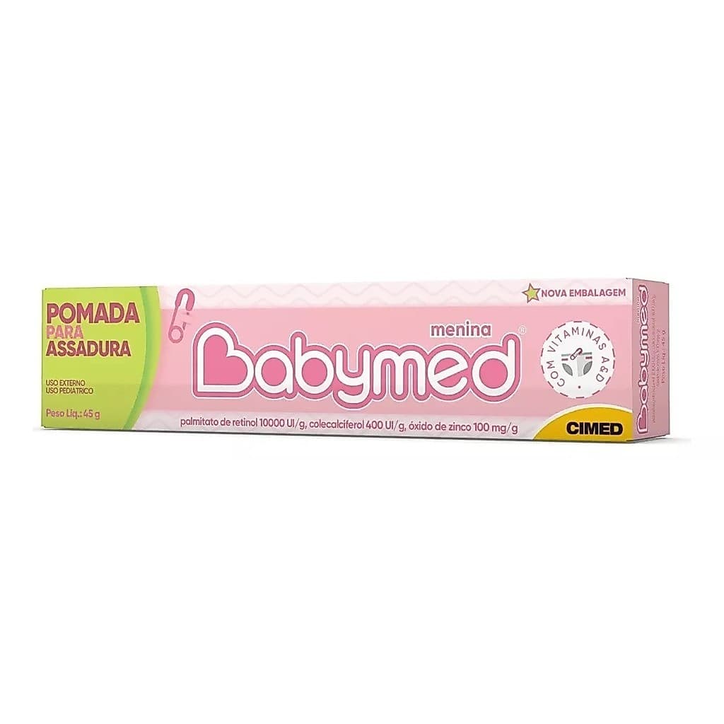 Pomada para Assaduras Pediátrica Cimed Menina Babymed 45g