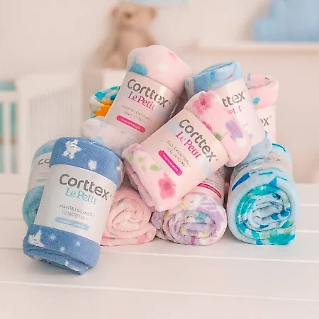Manta Cobertor Love Baby Corttex  70x100cm Toque Macio – Bebê Menino Menina Fofinha e Aconchegante