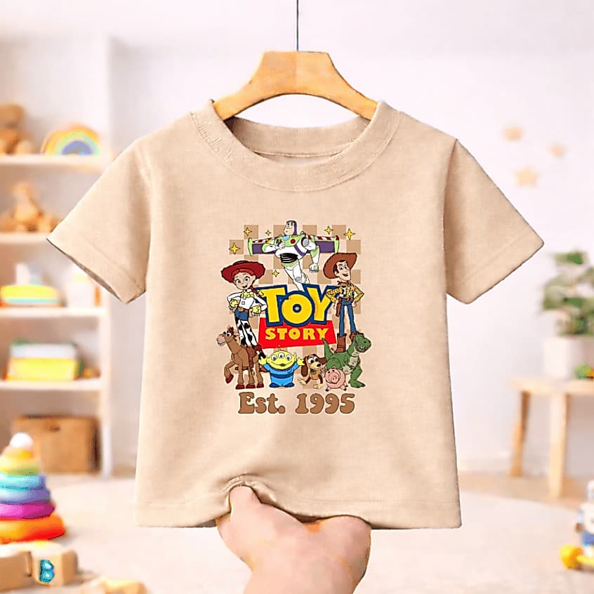 Camiseta Infantil Juvenil  Toy  - Camisa 100% Algodão com Modelagem Unissex  -  Estampa Divertida Story - Camisa Kids