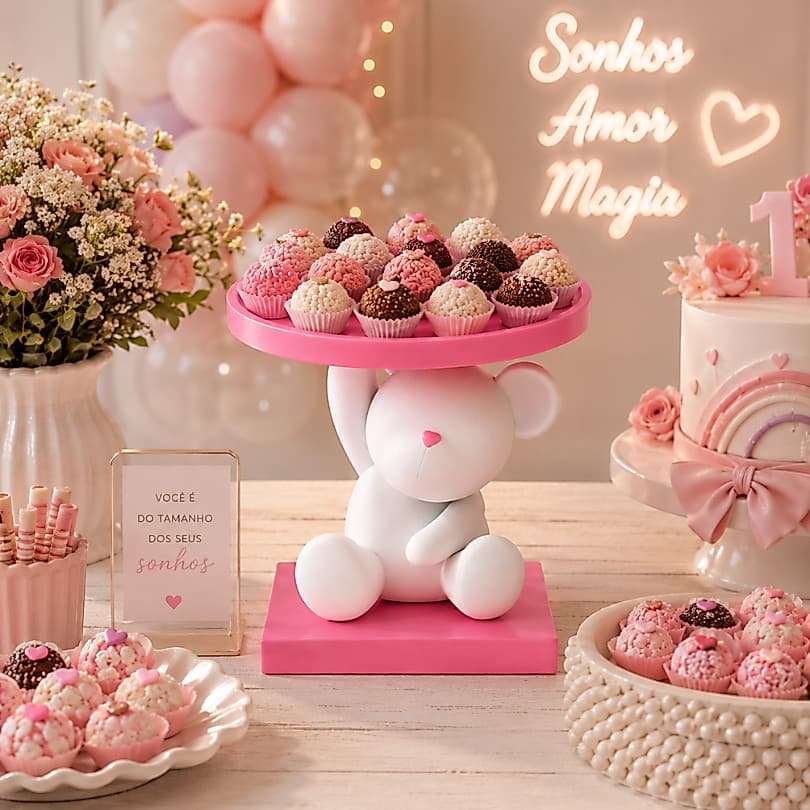 Suporte Expositor de doces e brigadeiros para festa infantil, decoração de festa de criança