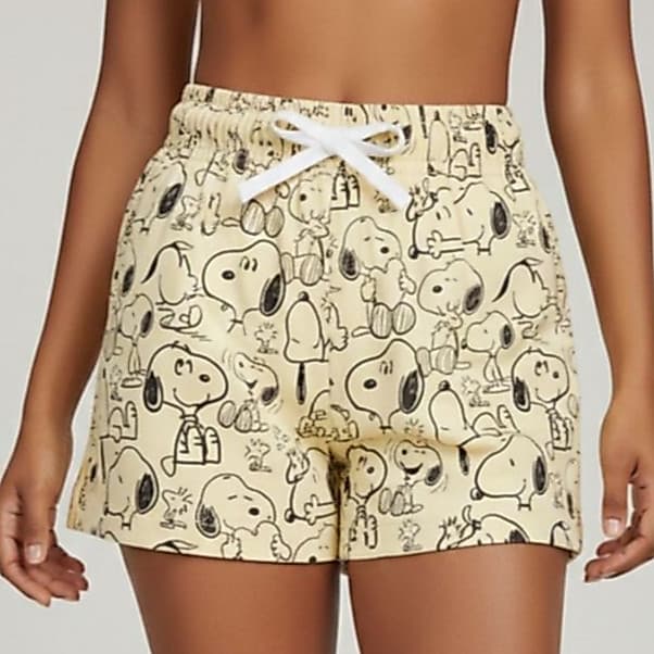 Shortinho Shorts Feminino Animes Moda Casual Leve Cores Praia Piscina Corrida Tactel Verão