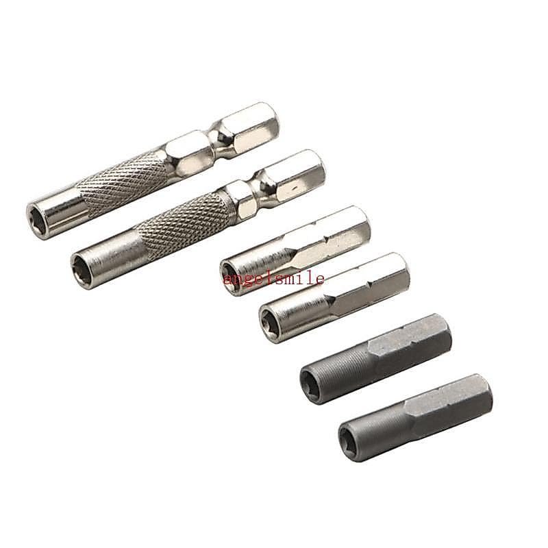 Adaptadores Chave Fenda 6 Peças 6 35mm 1 4 A 4mm Para Eficiência Da Ferramenta Manutenção Doméstica E