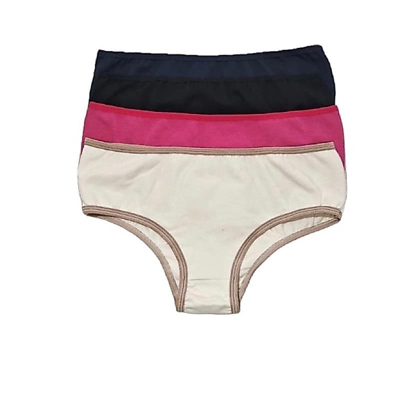 KIT DE CALCINHA PERÍODO MENSTRUAL FLUXO INTENSO ESTILO  TANGÃO  FEMININA ALGODÃO COTTON LISA ANTI ALÉRGICA
