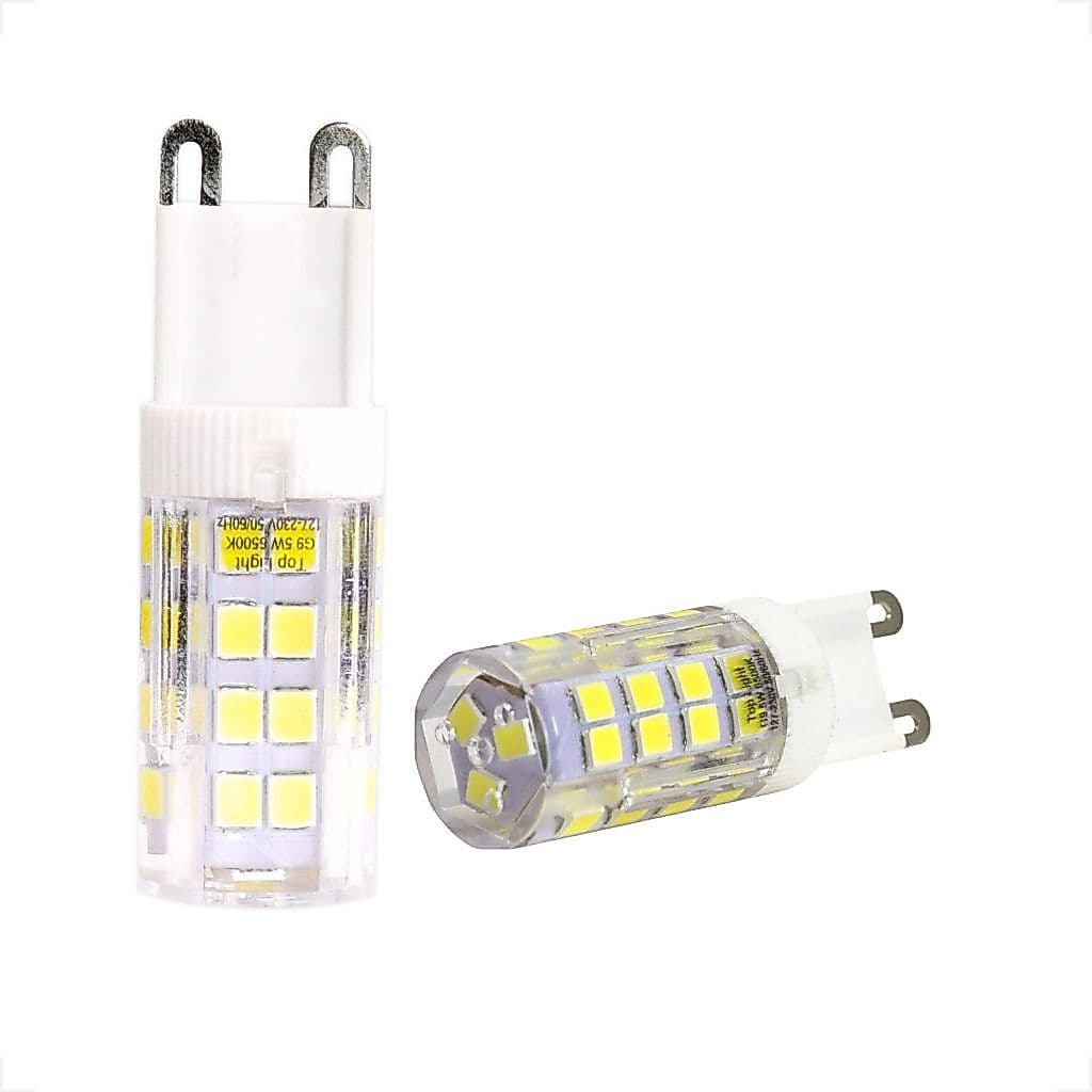 Kit 10 Lâmpada Halopim LED G9 5W Branco Frio 6500K Bivolt Superled 300lm Bivolt