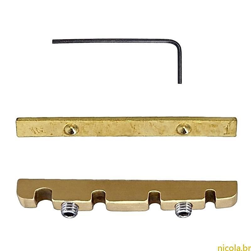 Nic Bass Nut Substituição Latão Para Baixo 4 Cordas, Porca